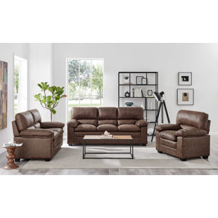 Brown sofa store set living room